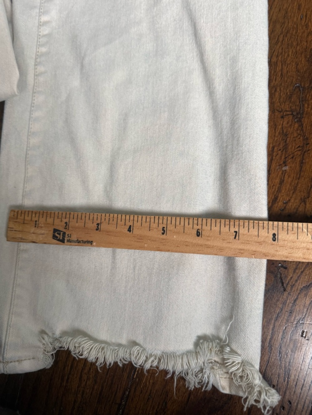 Judy Blue Cream Women's Cropped Raw-Hem Stretch Jeans 9/29‎ - Picture 5 of 5